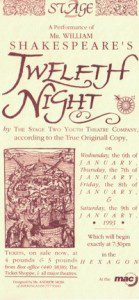 90. Twelfth Night 6th - 9th Jan 1993